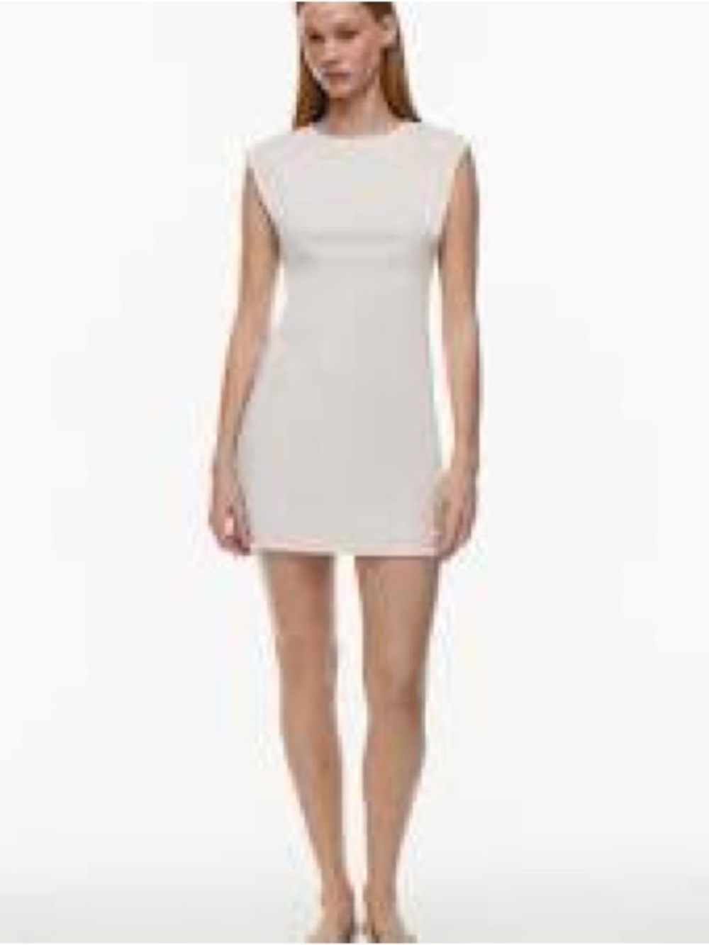Babaton Sleeveless Mini Dress in Ivory-Cream